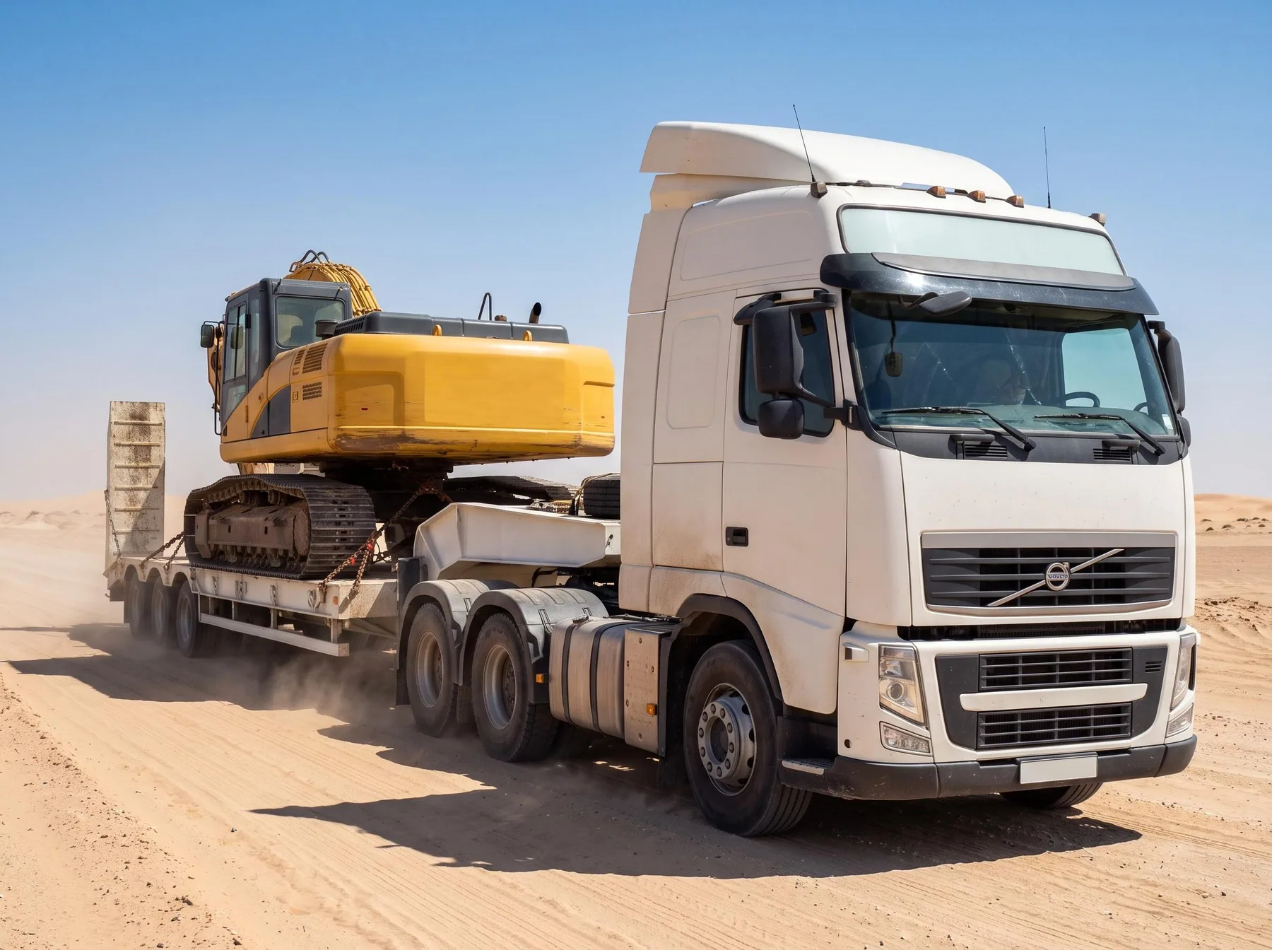 Decent Way trailer serving the ICAD industrial zone in Abu Dhabi